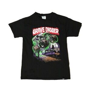 Childrens Grave Digger T Shirt - Kids Medium